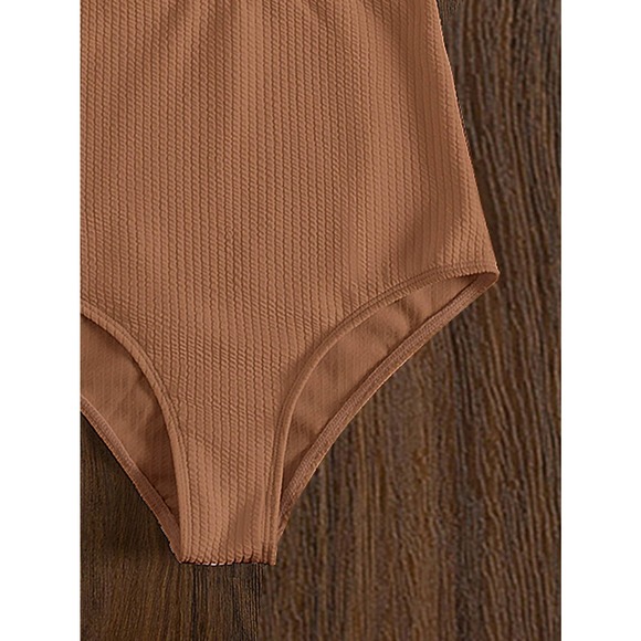 Boho Criss Cross Push Up One Piece Swimsuit green - Picture 11 of 11